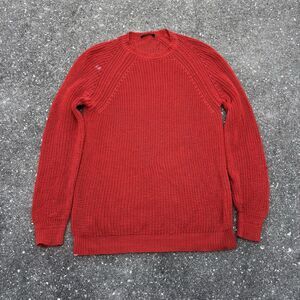 Roberto Collina Cotton Orange Crewneck Sweater Size Large